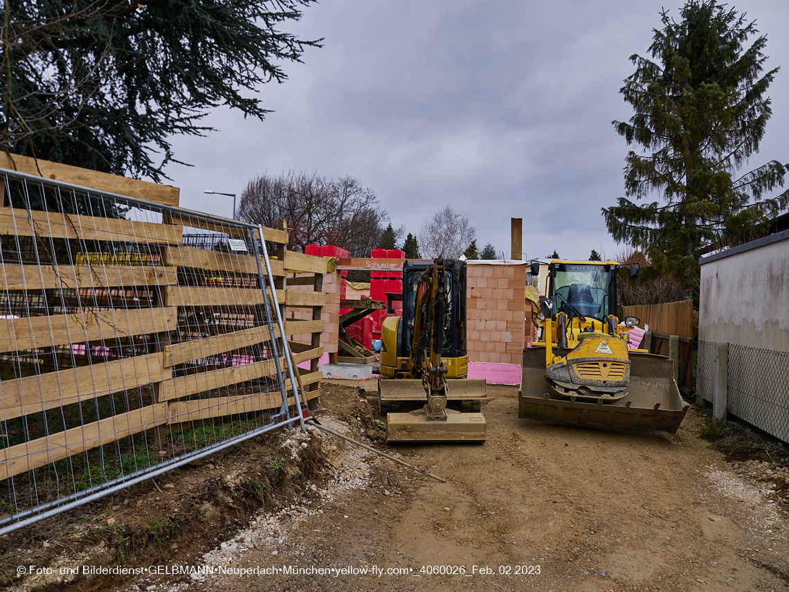 02.02.2023 - Baustelle Niederalmstraße 16 in Neuperlach